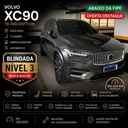 VOLVO XC90 2.0 T8 HYBRID INSCRIPTION EXPRESSION AWD GEARTRONIC VOLVO XC90 2.0 T8 HYBRID INSCRIPTION EXPRESSION AWD GEARTRONIC